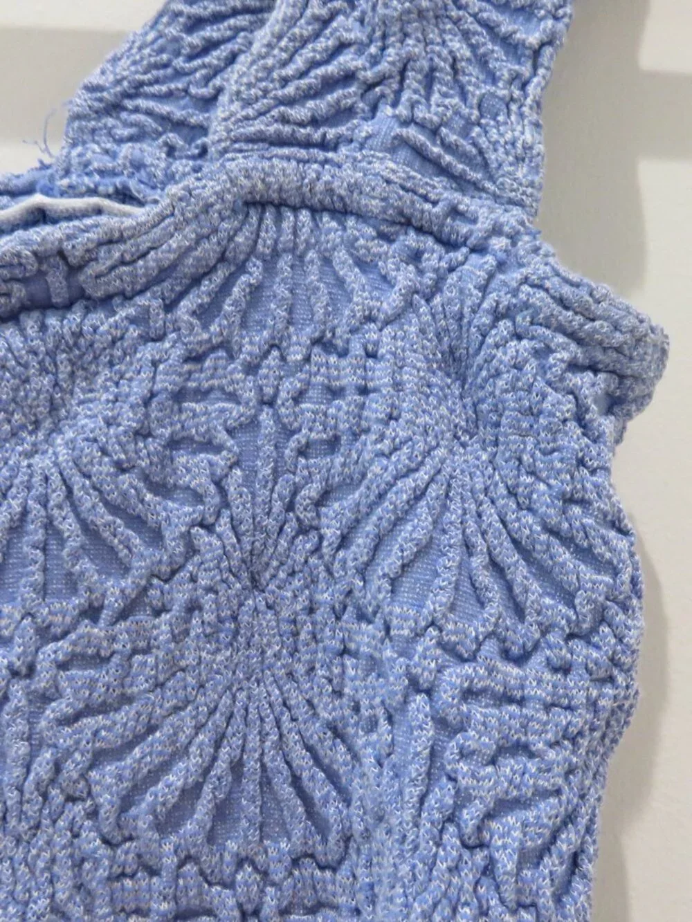 INTIMATELY FREE PEOPLE Love Letter Cami Top Amparo Blue Texture Floral Pastel - Picture 4 of 12